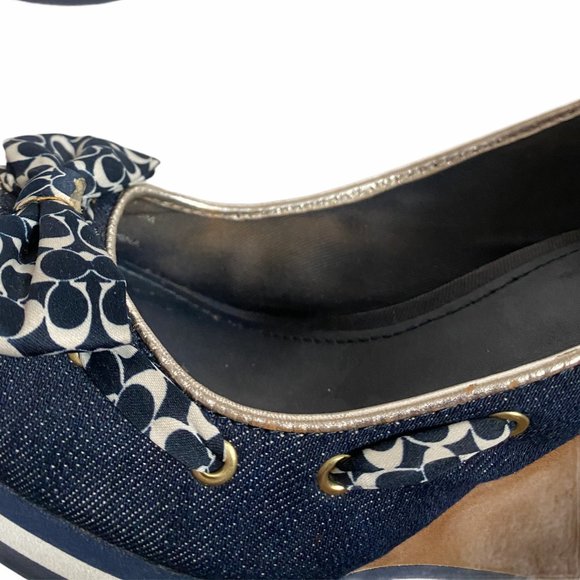 Coach Thalia Peep Toe Cork Wedge - Picture 8 of 8